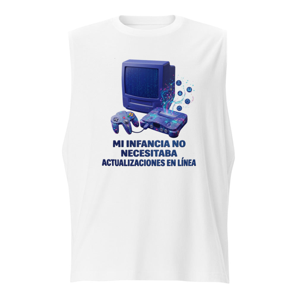 Sin mangas Mi Infancia No Necesitaba Actualizaciones Retro Console Frente
