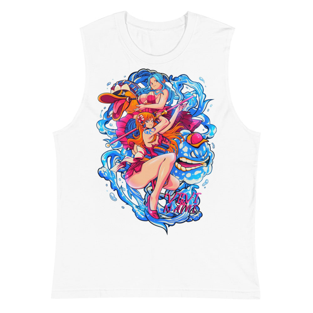 Sin mangas One Piece Nami Vivi Water Splash - Plano