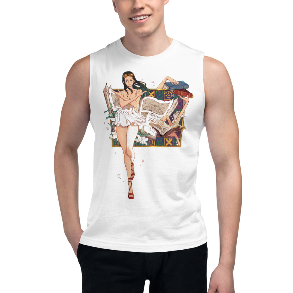 Sin mangas One Piece Nico Robin Ohara Books - Modelo masculino