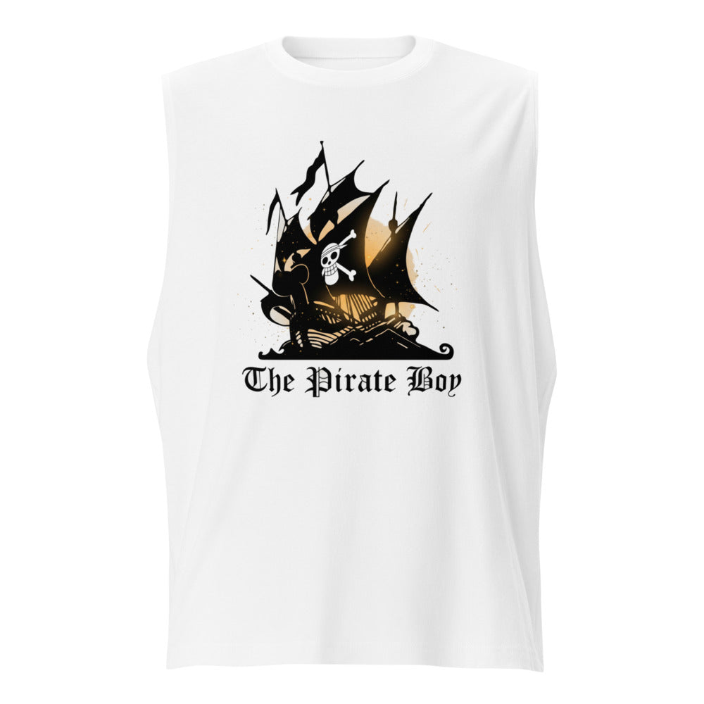 Sin mangas The Pirate Boy Skull Flag Ship - Frente