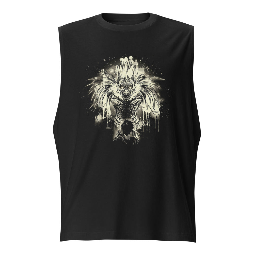 Sin mangas Death Note Ryuk Ink Splatter Shinigami - Frente
