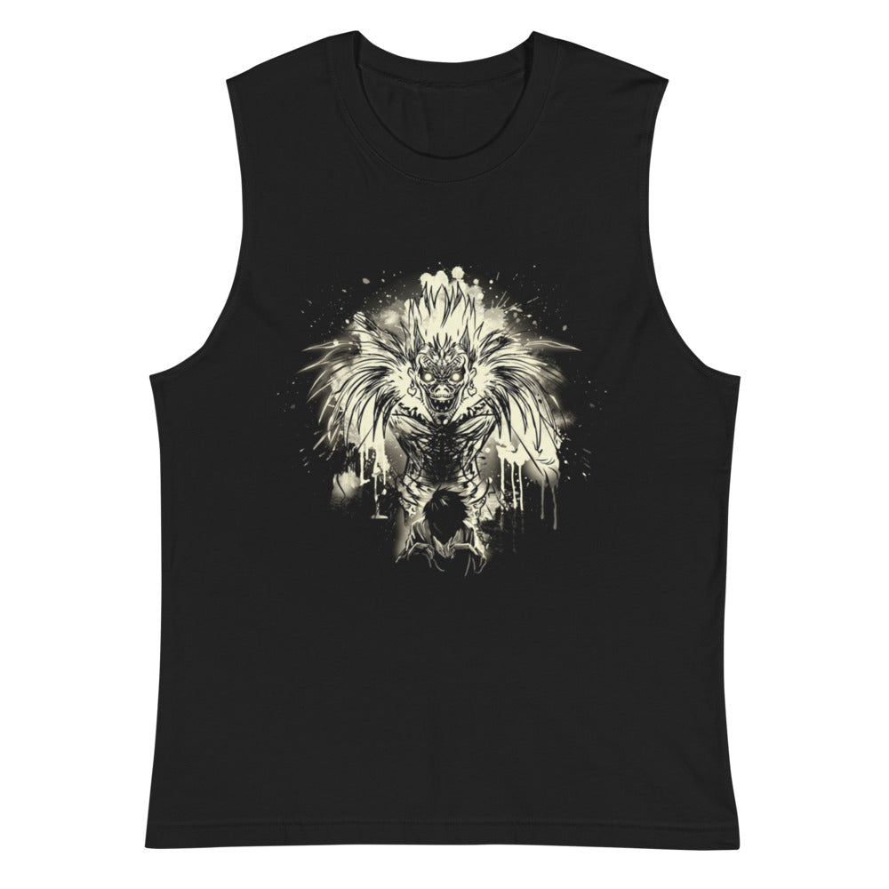 Sin mangas Death Note Ryuk Ink Splatter Shinigami - Plano