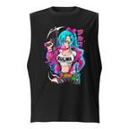 Sin mangas Dragon Ball Bulma Neon Bubble Gum Jacket - Frente