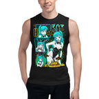 Sin mangas Dragon Ball Bulma Neon Panels Dragon Radar - Modelo masculino