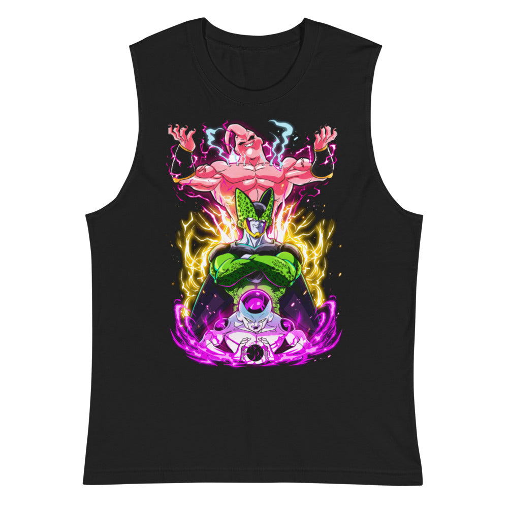Sin mangas Dragon Ball Frieza Cell Buu Lightning Auras - Plano