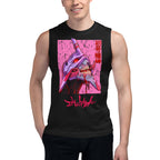 Sin mangas Evangelion Eva 01 Berserk Pink - Modelo masculino