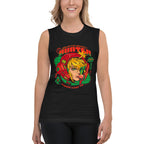 Sin mangas Galactic Bounty Hunter Anime Mecha Girl Modelo femenina