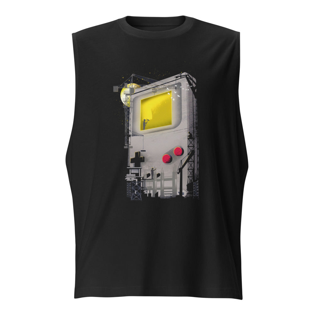 Sin mangas Game Boy Under Construction Tower Cranes - Frente