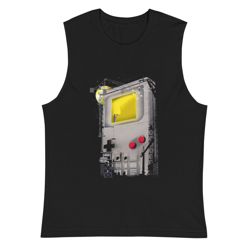 Sin mangas Game Boy Under Construction Tower Cranes - Plano