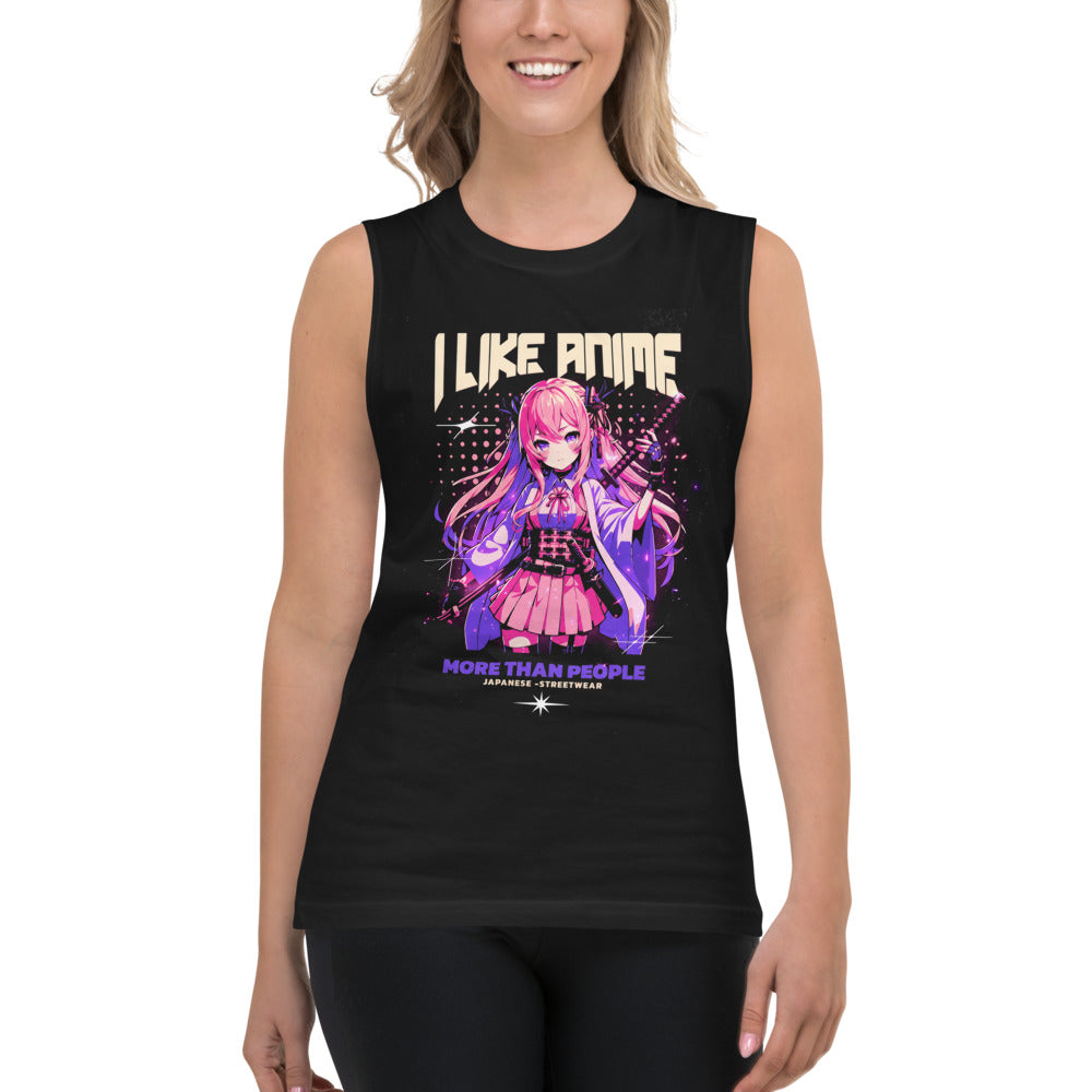 Sin mangas I Like Anime More Than People - Modelo femenina