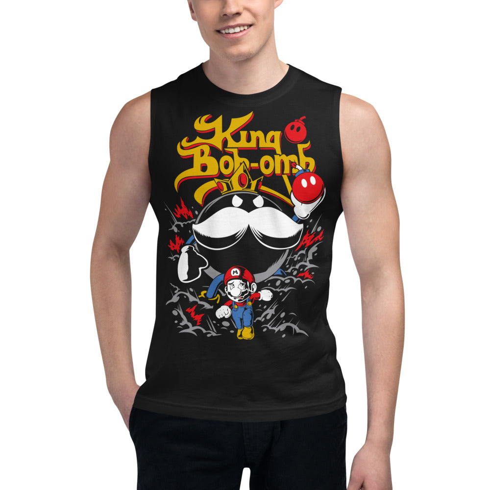 Sin mangas King of Bob-omb Mario Bros - Modelo masculino