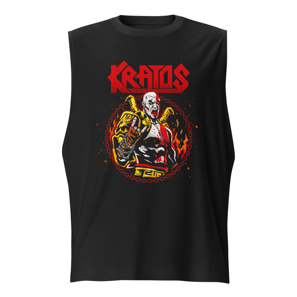 Sin mangas Kratos God Of War Metal Horns - Frente