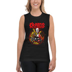 Sin mangas Kratos God Of War Metal Horns - Modelo femenina
