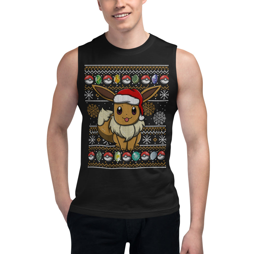 Sin mangas Little Eevee Christmas - Modelo masculino