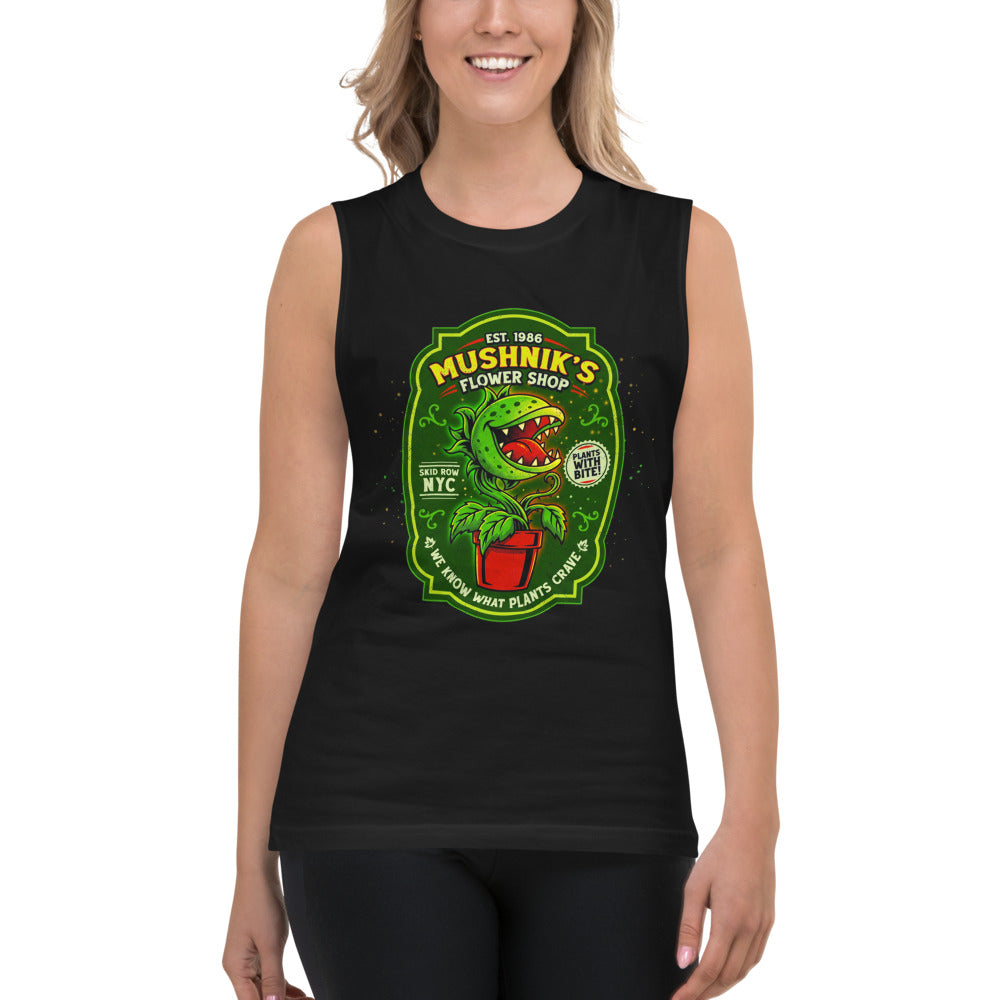Sin mangas Little Shop of Horrors Mushniks Flower Shop - Modelo femenina