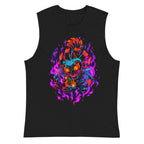 Sin mangas Majora's Mask Skull Kid Neon Purple Flames - Plano