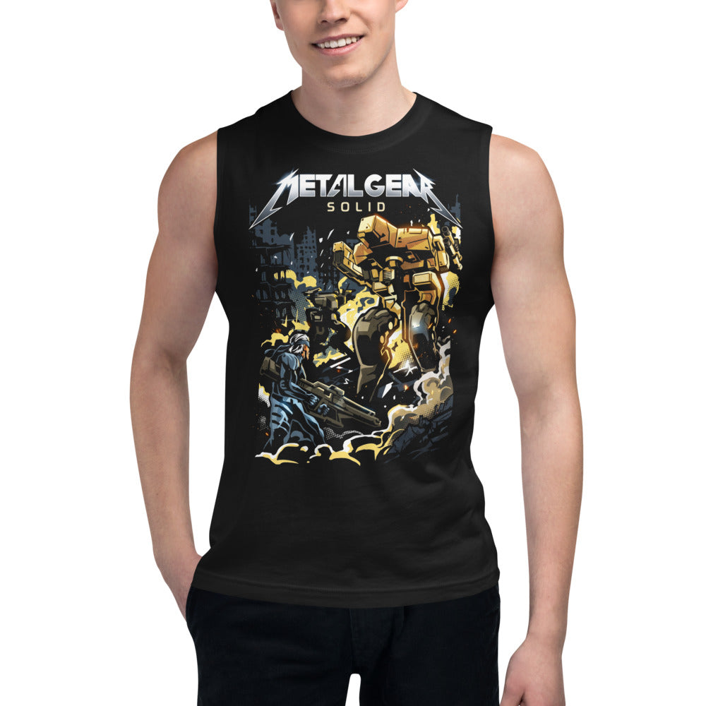 Sin mangas Metal Gear Solid Snake Heavy Metal - Modelo masculino