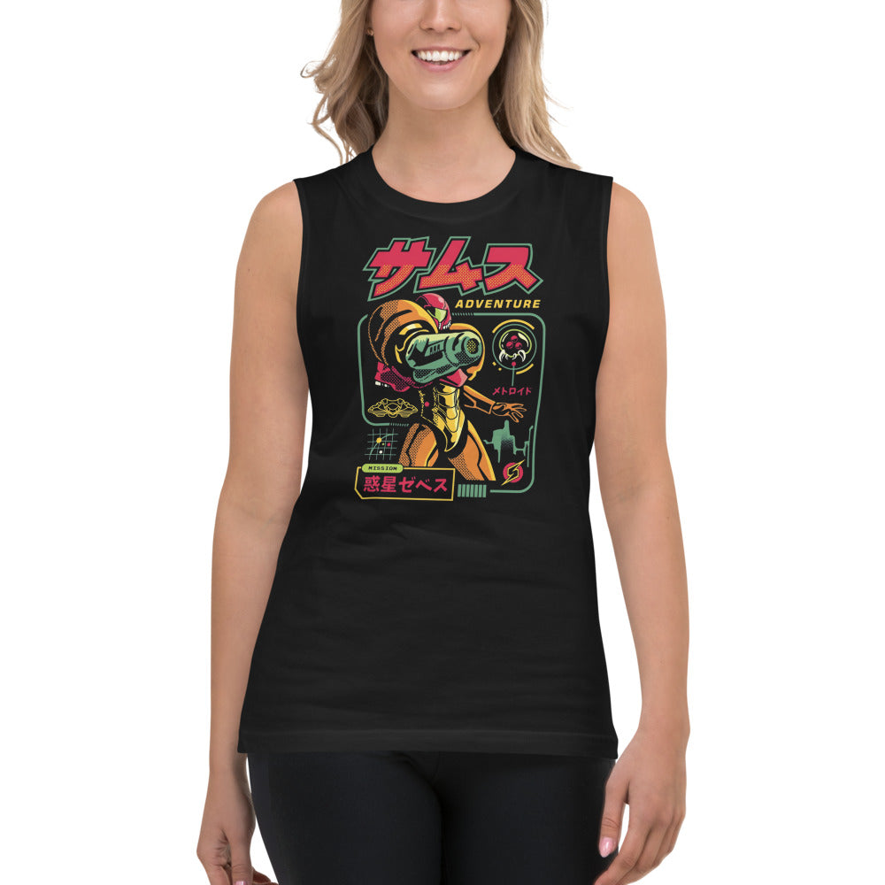 Sin mangas Metroid Adventure Nintendo - Modelo femenina