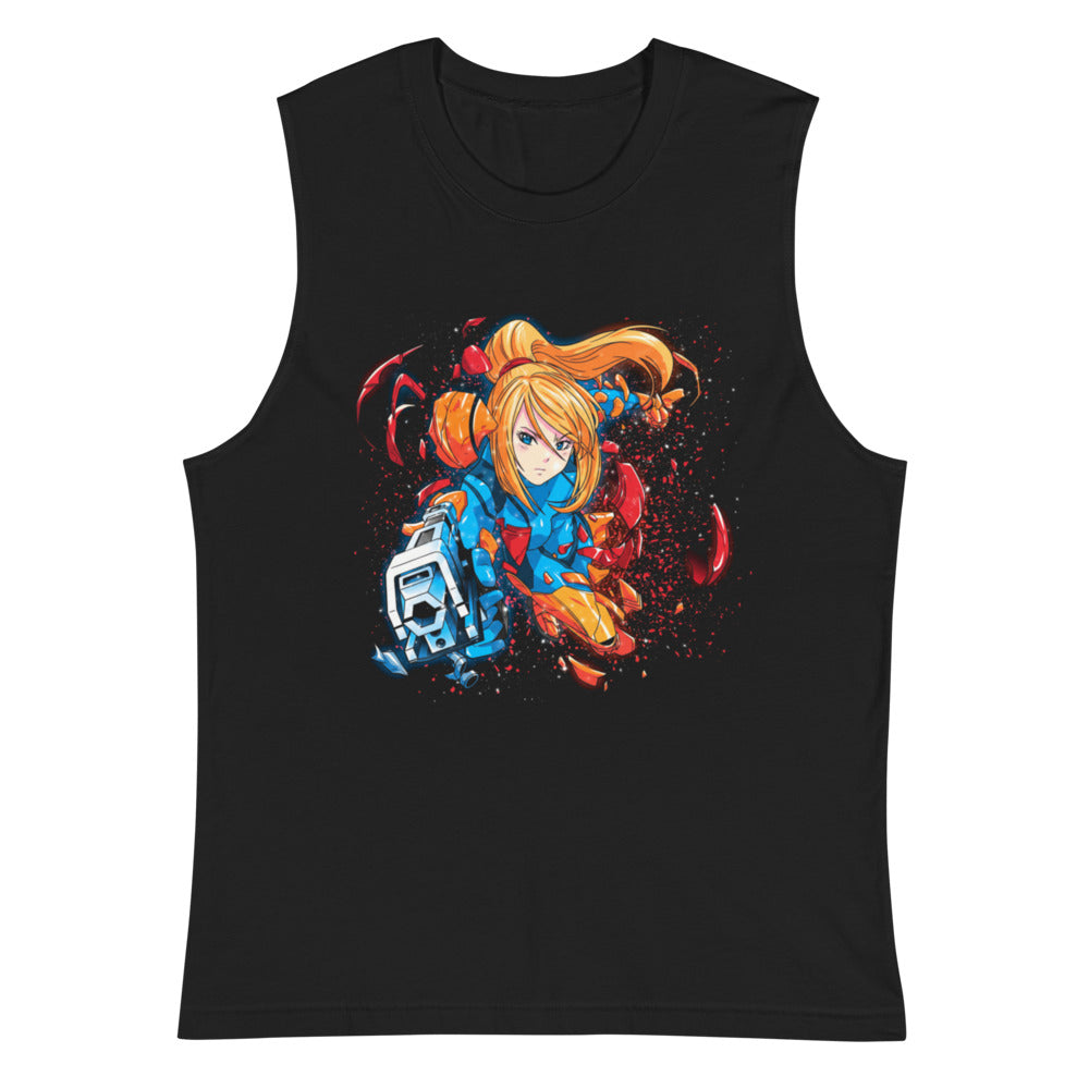 Sin mangas Metroid Samus Arm Cannon Armor Burst - Plano