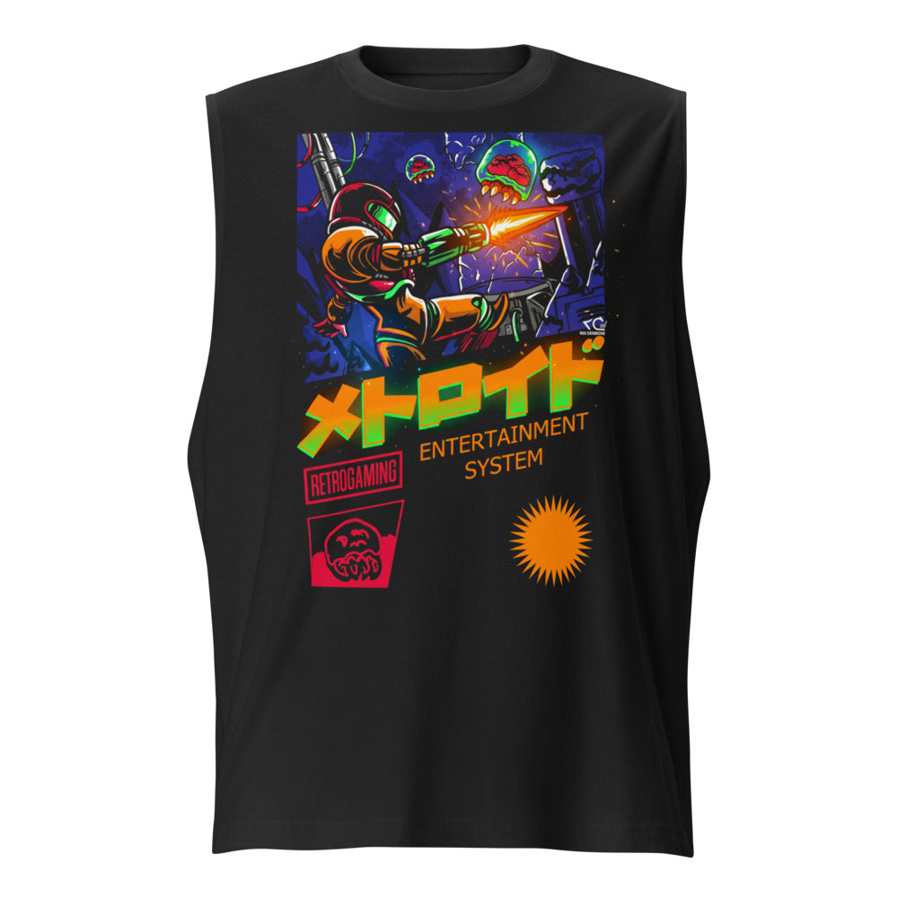 Sin mangas Metroid Samus Retrogaming Katakana Box - Frente