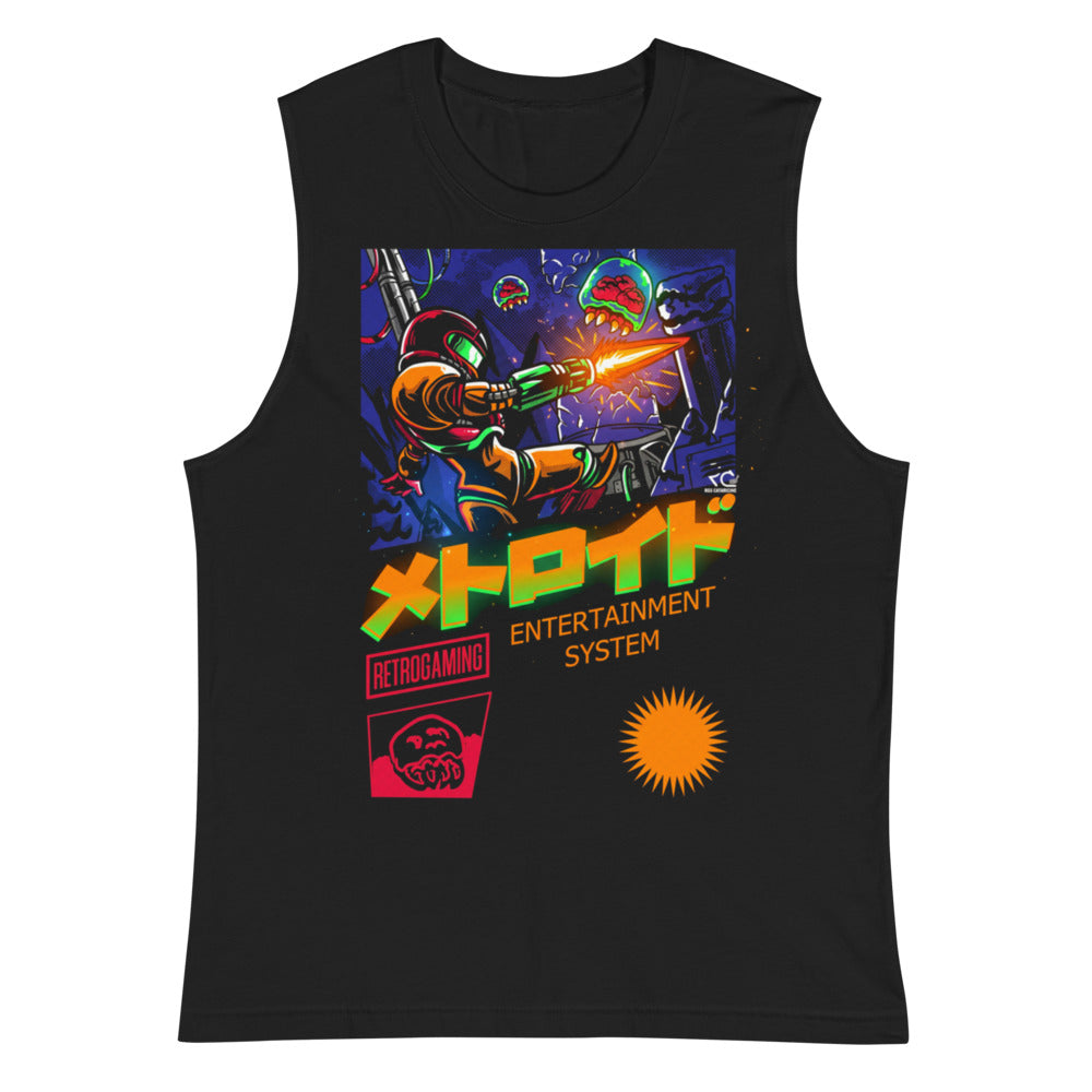 Sin mangas Metroid Samus Retrogaming Katakana Box - Plano