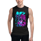 Sin mangas Neon Gas Mask Girl Cyberpunk Armor - Modelo masculino