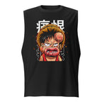 Sin mangas One Piece Luffy Crying Swollen Lips Kanji - Frente