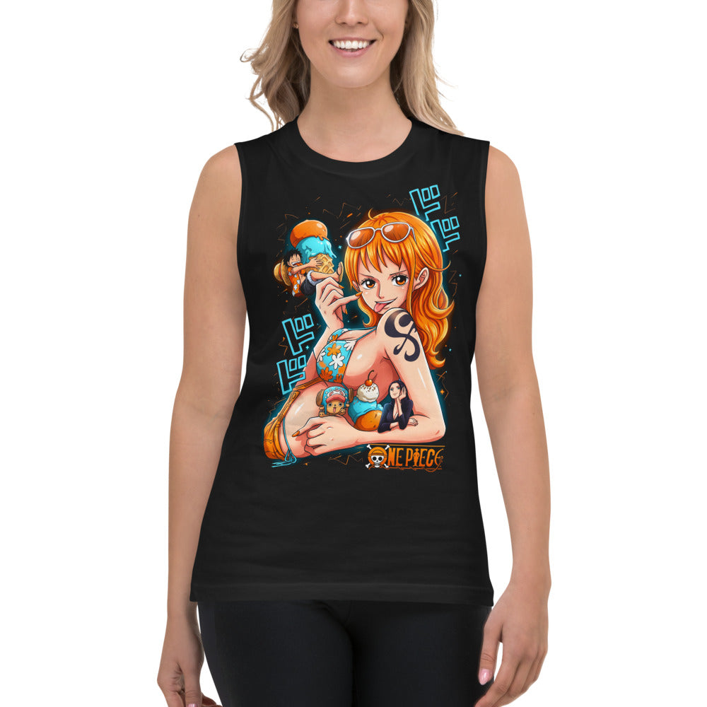 Sin mangas One Piece Nami Ice Cream Summer - Modelo femenina