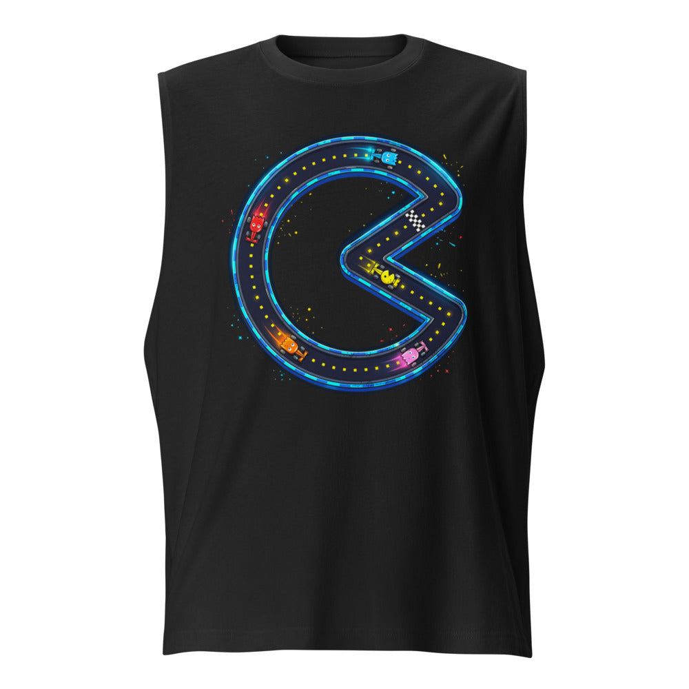 Sin mangas Pac-Man Ghost F1 Racers Neon Track - Frente