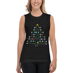 Sin mangas Pixelated Holidays - Modelo femenina