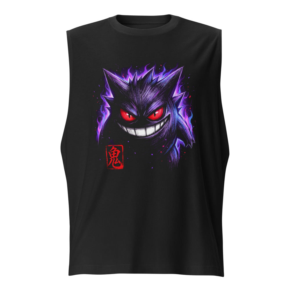 Sin mangas Pokemon Gengar Oni Kanji Red Seal - Frente
