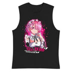 Sin mangas Re Zero Ram Pink Maid Splash - Plano