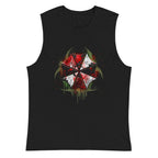 Sin mangas Resident Evil Umbrella Biohazard Grunge Logo - Plano