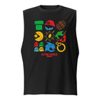 Sin mangas Retro Games Club Pac Man Mario Icons Frente