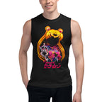 Sin mangas Sailor Moon Galaxy Face Peace Sign - Modelo masculino