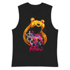 Sin mangas Sailor Moon Galaxy Face Peace Sign - Plano