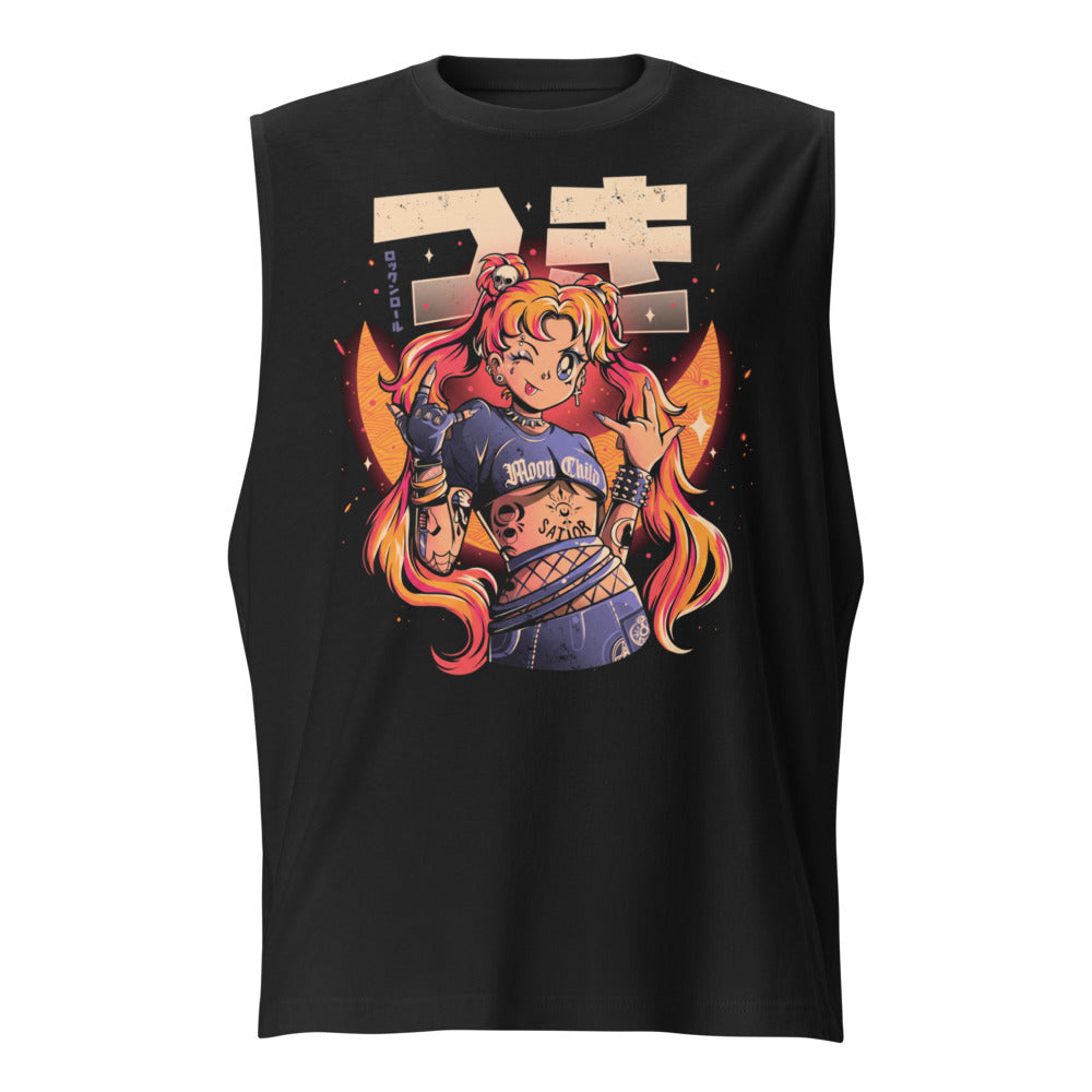 Sin mangas Sailor Moon Punk Rocker Moon Child - Frente