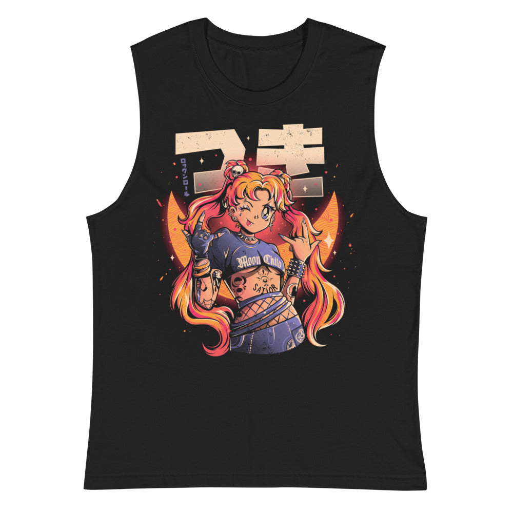 Sin mangas Sailor Moon Punk Rocker Moon Child - Plano