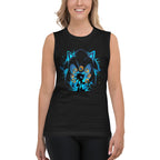 Sin mangas Sonic Giant Head Gold Rings Lightning - Modelo femenina