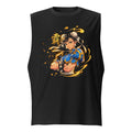 Sin mangas Street Fighter Chun Li Golden Spiked Bracelets - Frente