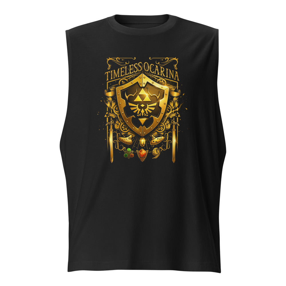 Sin mangas Timeless Ocarina Hylian Shield Crest - Frente