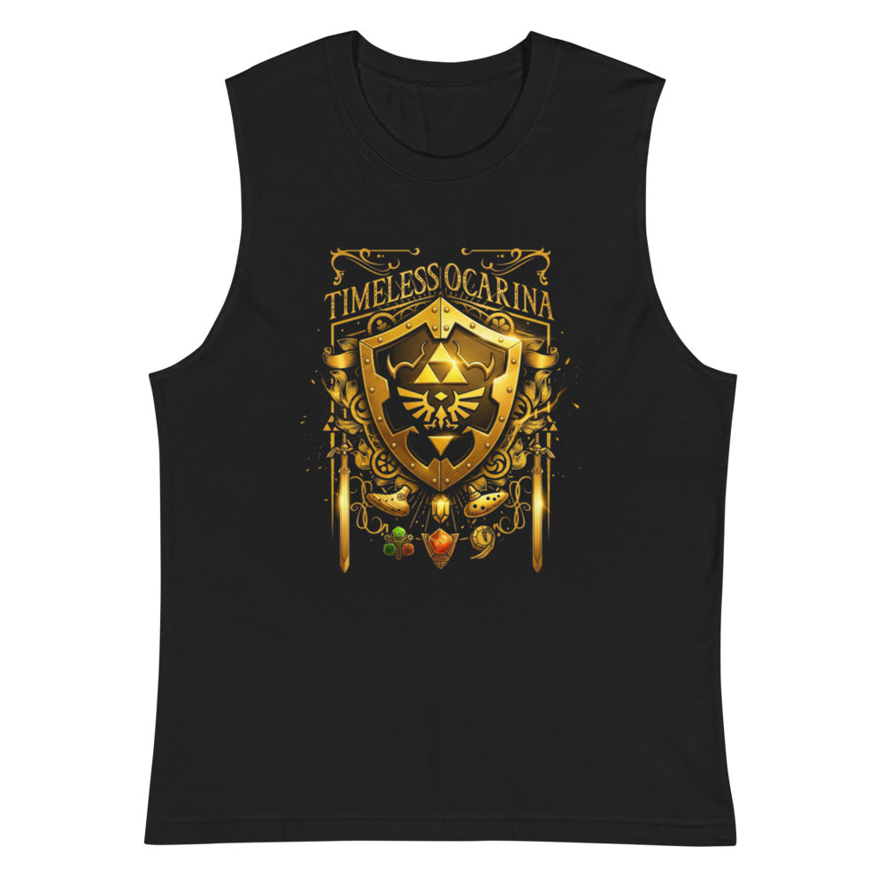 Sin mangas Timeless Ocarina Hylian Shield Crest - Plano