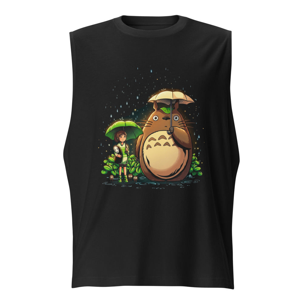 Sin mangas Totoro Chihiro No Face Rain Umbrellas - Frente
