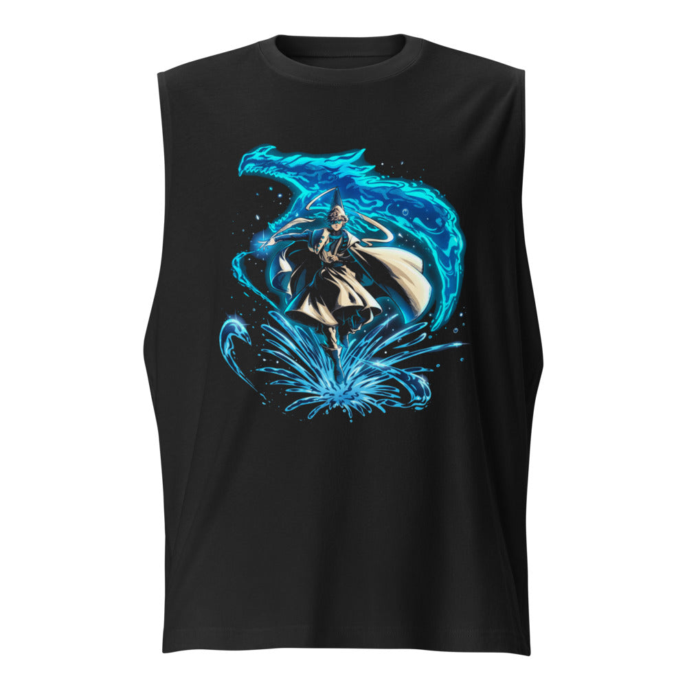 Sin mangas Water Wizard Blue Dragon Splash - Frente
