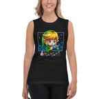 Sin mangas Zelda Link Chibi Ocarina Melody - Modelo femenina