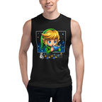 Sin mangas Zelda Link Chibi Ocarina Melody - Modelo masculino