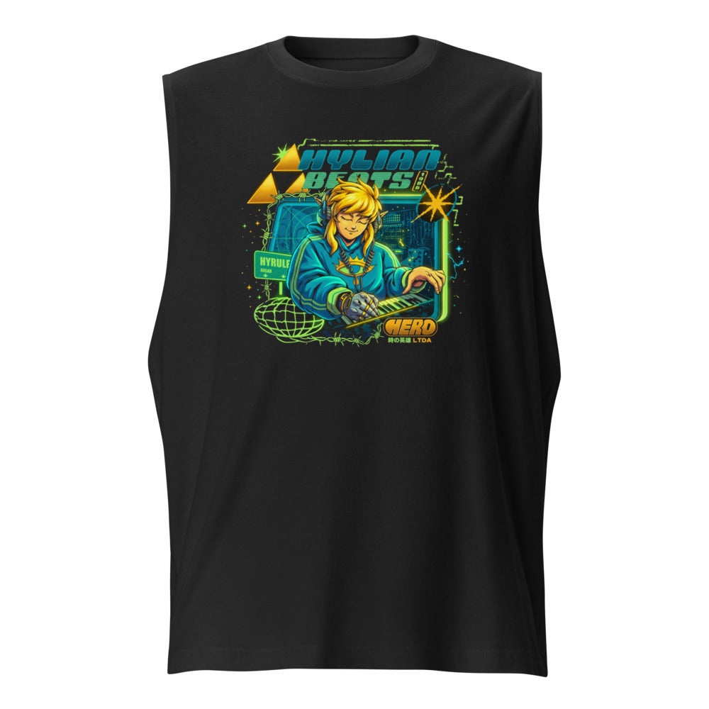 Sin mangas Zelda Link Hylian Beats Synth - Frente