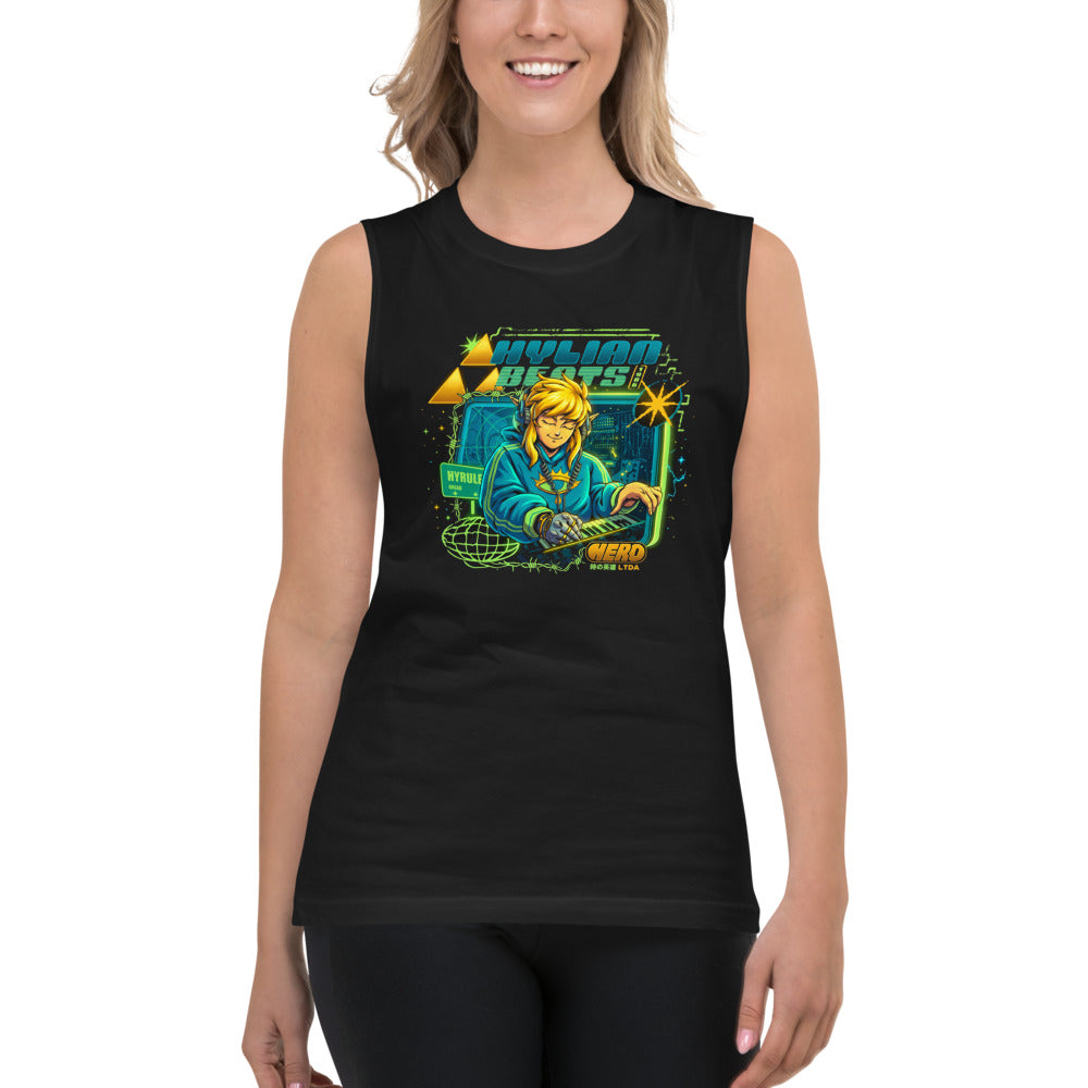 Sin mangas Zelda Link Hylian Beats Synth - Modelo femenina