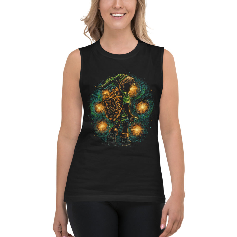 Sin mangas Zelda Link Starry Night Ocarina - Modelo femenina