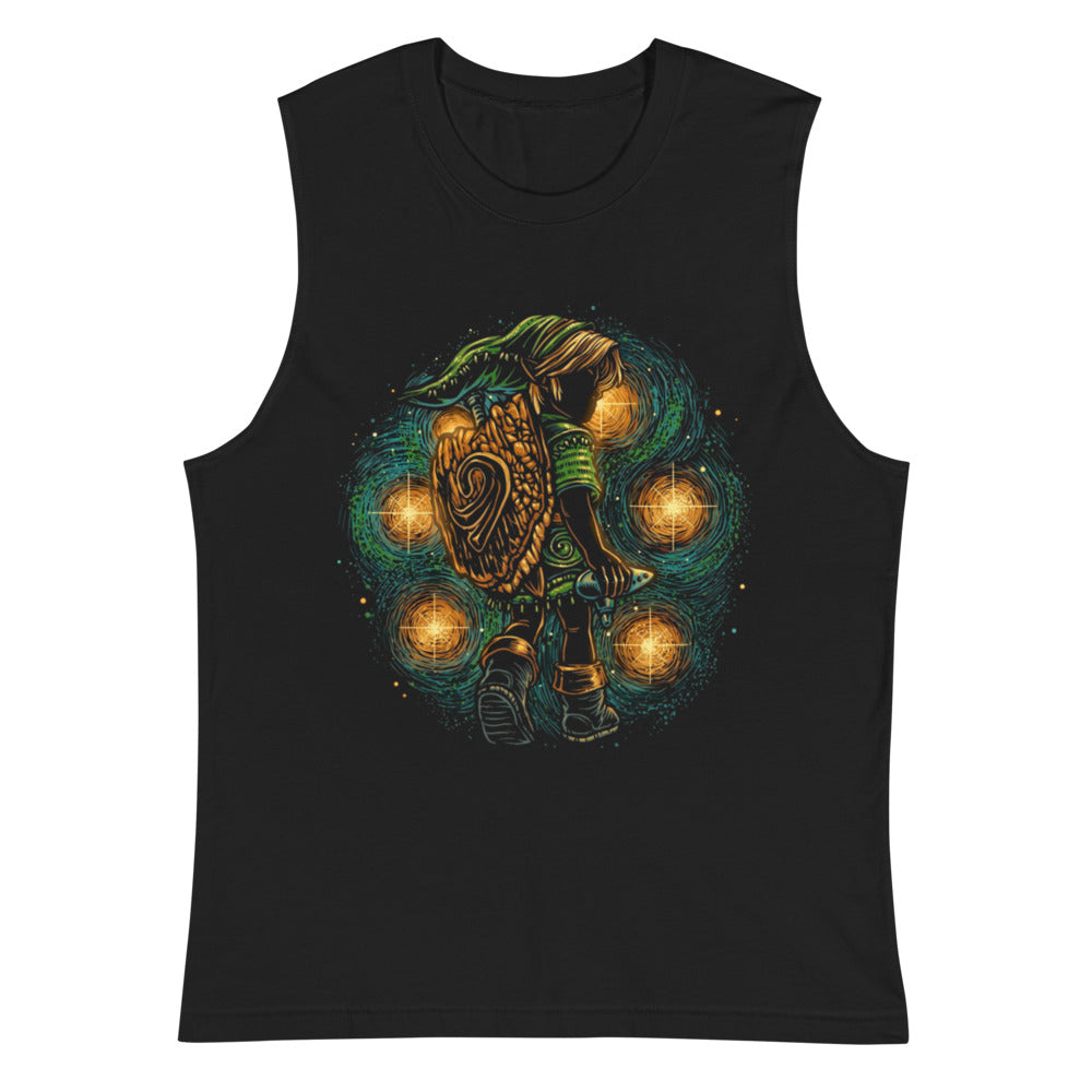 Sin mangas Zelda Link Starry Night Ocarina - Plano